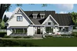 Arts & Crafts House Plan Front of Home - 091D-0522 - Shop House Plans and More