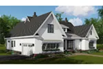 Modern Farmhouse Plan Side View Photo - 091D-0523 - Shop House Plans and More