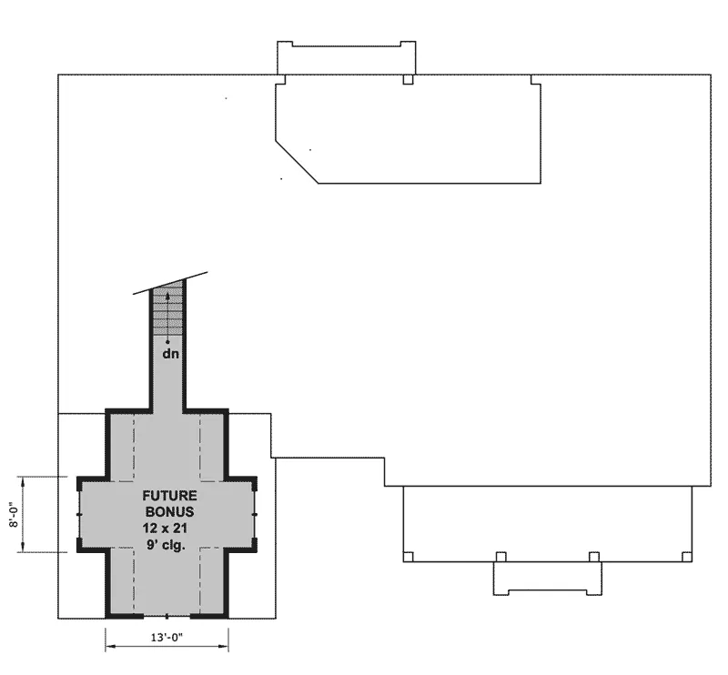 Prairie House Plan Bonus Room - 091D-0524 - Shop House Plans and More