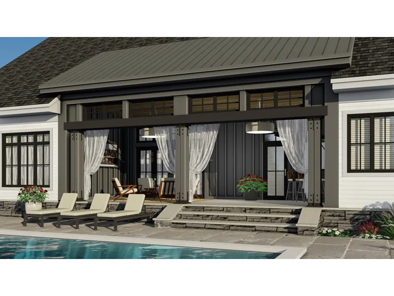 Prairie House Plan Rear Photo 05 - 091D-0524 - Shop House Plans and More