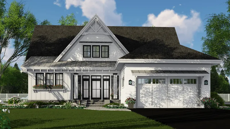 European House Plan Front of Home - 091D-0525 - Shop House Plans and More