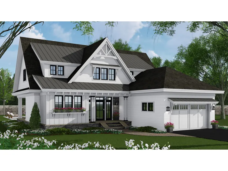 Mountain House Plan Front Photo 01 - Abeline Modern Farmhouse Home 091D-0527 - Search House Plans and More