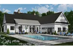 Lowcountry House Plan Rear Photo 01 - Southern Comfort Farmhouse 091D-0528 - Shop House Plans and More