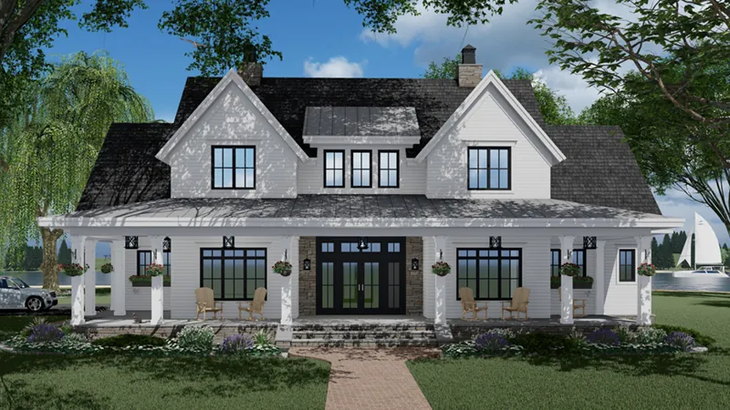Lowcountry House Plan Front of Home - 091D-0529 - Shop House Plans and More
