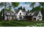 Modern Farmhouse Plan Front of Home - 091D-0533 - Shop House Plans and More