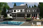 Modern Farmhouse Plan Rear Photo 01 - 091D-0533 - Shop House Plans and More