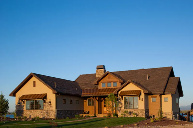 Arts & Crafts House Plan Front of Home - Wolfe Trail Craftsman Home 101D-0037 - Shop House Plans and More