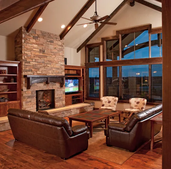 Traditional House Plan Great Room Photo 01 - Graham Farm Country Home 101D-0041 - Search House Plans and More