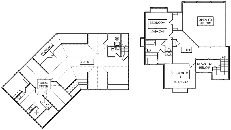 Mountain House Plan Second Floor - Caledonia Luxury Home 101D-0046 - Search House Plans and More