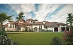 Spanish House Plan Front of Home - Paradise Beach Luxury Home 101D-0048 - Shop House Plans and More