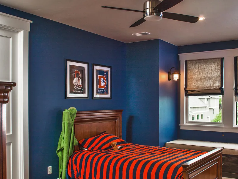 Vacation House Plan Bedroom Photo 01 - Murphy Bend Luxury Home 101D-0050 - Shop House Plans and More
