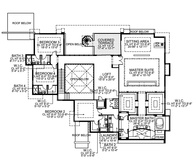 Modern Home Plan Second Floor 106D-0051
