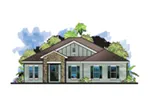 Craftsman House Plan Front of Home - Martens Craftsman Home 116D-0033 - Shop House Plans and More