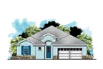 Bungalow House Plan Front of Home - Molimo Sunbelt Ranch Home 116D-0035 - Shop House Plans and More
