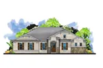 Ranch House Plan Front of Home - Phoenix Sunbelt Home 116D-0043 - Shop House Plans and More