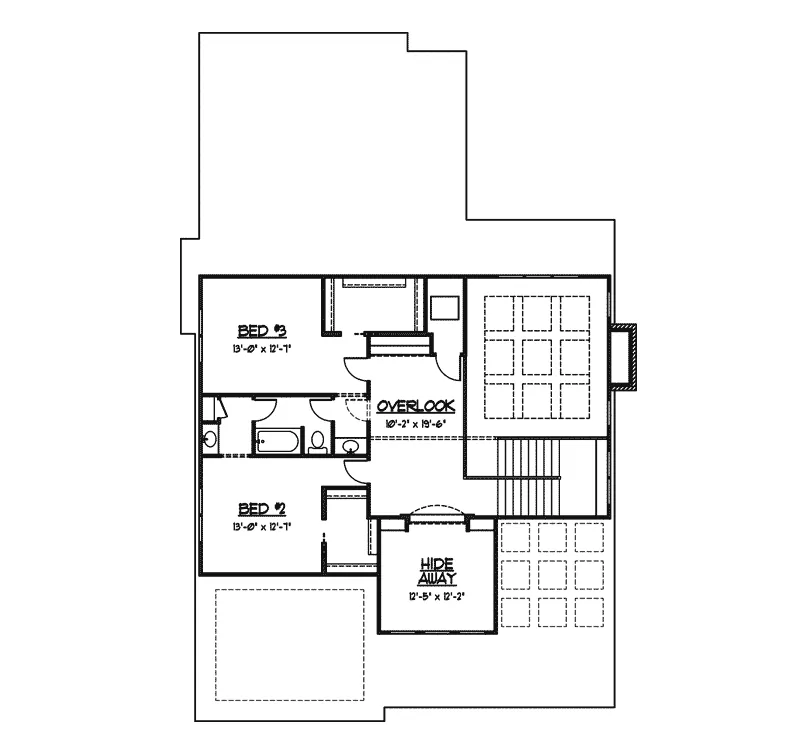 European House Plan Second Floor - Lariat European Home 119D-0001 - Shop House Plans and More