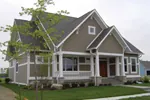 Arts & Crafts House Plan Front of Home - Glencorse Bungalow Home 119D-0004 - Search House Plans and More