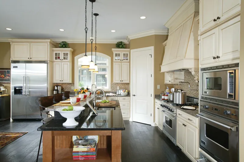 Neoclassical House Plan Kitchen Photo 02 - Vanderville European Home 119D-0013 - Shop House Plans and More