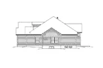 Neoclassical House Plan Right Elevation - Emilia Cape Cod Ranch Home 121D-0006 - Search House Plans and More