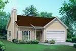 Colonial House Plan Front of House 121D-0010