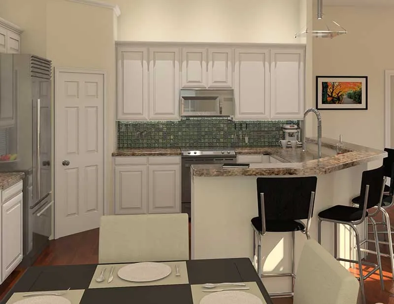 Traditional House Plan Kitchen Photo 02 - Paige Country Cottage Home 121D-0016 - Shop House Plans and More