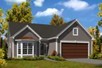 Traditional House Plan Front of House 121D-0017