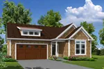 Shingle House Plan Front of House 121D-0023
