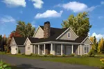 Craftsman House Plan Front of House 121D-0051