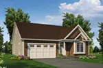 Ranch House Plan Front of House 121D-0052