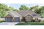 Traditional House Plan Front of Home - 123D-0015 - Shop House Plans and More
