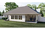 Traditional House Plan Rear Photo 02 - 123D-0015 - Shop House Plans and More