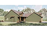 Craftsman House Plan Side View Photo - 123D-0124 - Shop House Plans and More