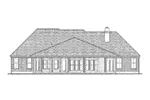 Neoclassical House Plan Rear Elevation - Taregan Lane Craftsman Home 137D-0026 - Shop House Plans and More