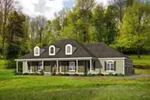 Farmhouse Plan Front of Home - Thistle Mill Southern Home 141D-0040 - Shop House Plans and More