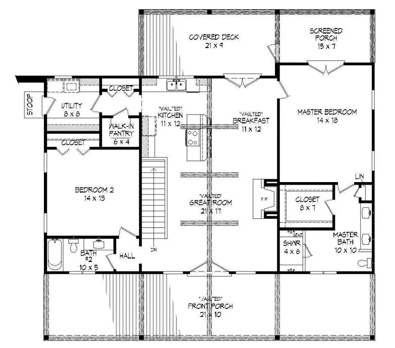 Mediterranean House Plan First Floor - 141D-0099 - Shop House Plans and More