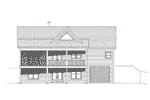 Mediterranean House Plan Rear Elevation - 141D-0099 - Shop House Plans and More