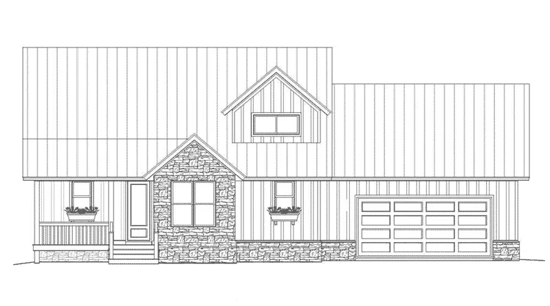 Arts & Crafts House Plan Front Elevation - 141D-0145 - Shop House Plans and More