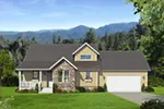 Arts & Crafts House Plan Front of Home - 141D-0145 - Shop House Plans and More