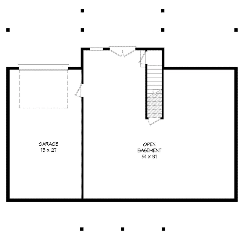 Waterfront House Plan Basement Floor - 141D-0392 - Shop House Plans and More
