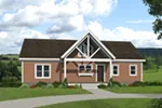 Waterfront House Plan Front of Home - 141D-0392 - Shop House Plans and More