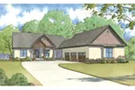 European House Plan Front of House 155D-0001