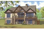 Arts & Crafts House Plan Rear Photo 01 - Croft Manor Traditional Home 155D-0001 - Search House Plans and More