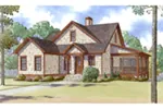 Rustic House Plan Front of House 155D-0002