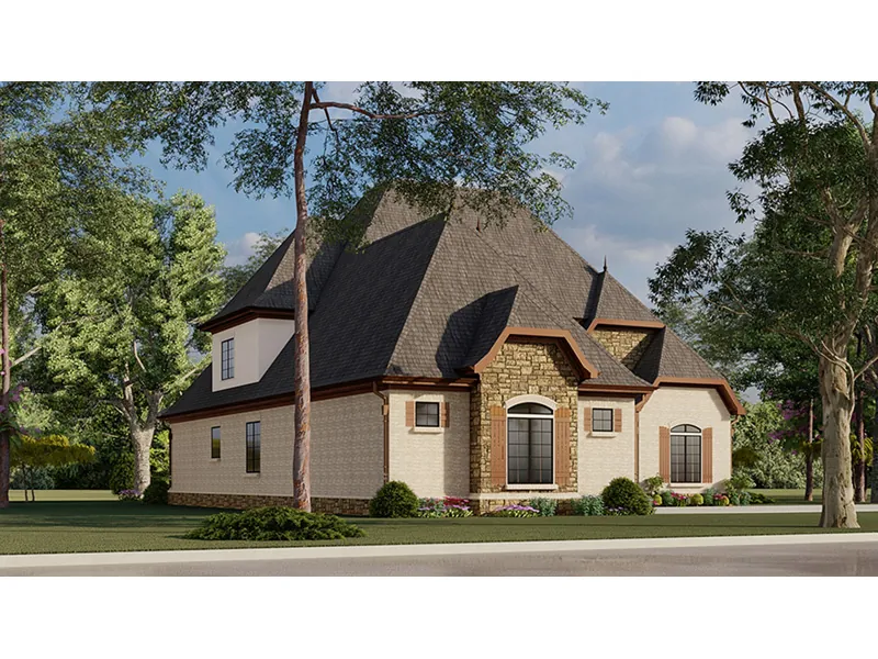 Traditional House Plan Side View Photo - Ivy Cottage European Home 155D-0007 - Search House Plans and More