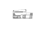 Mediterranean House Plan Rear Elevation - Sunside View Modern Home 155D-0018 - Shop House Plans and More