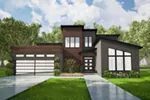 Modern House Plan Front of House 155D-0023