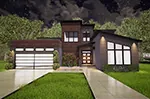 Contemporary House Plan Front Photo 01 - Pallaton Rustic Modern Home 155D-0023 - Shop House Plans and More