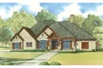 Rustic House Plan Front Image - Ozark Creek Rustic Ranch Home 155D-0025 - Shop House Plans and More