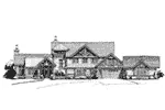 Craftsman House Plan Front Elevation - Castle Hill Luxury Home 163D-0001 - Search House Plans and More