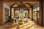 Craftsman House Plan Living Room Photo 01 - Castle Hill Luxury Home 163D-0001 - Search House Plans and More